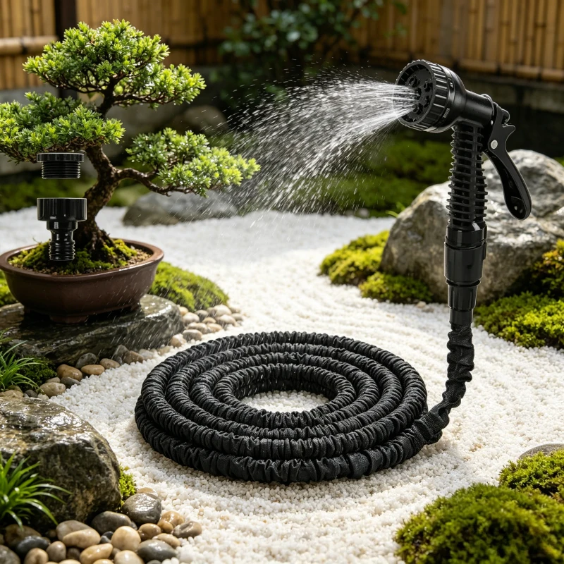 1pc Expandable Magic Hose with High-pressure Water Gun Car Wash and Garden Watering Hose 25FT-50FT Gardening Supplies