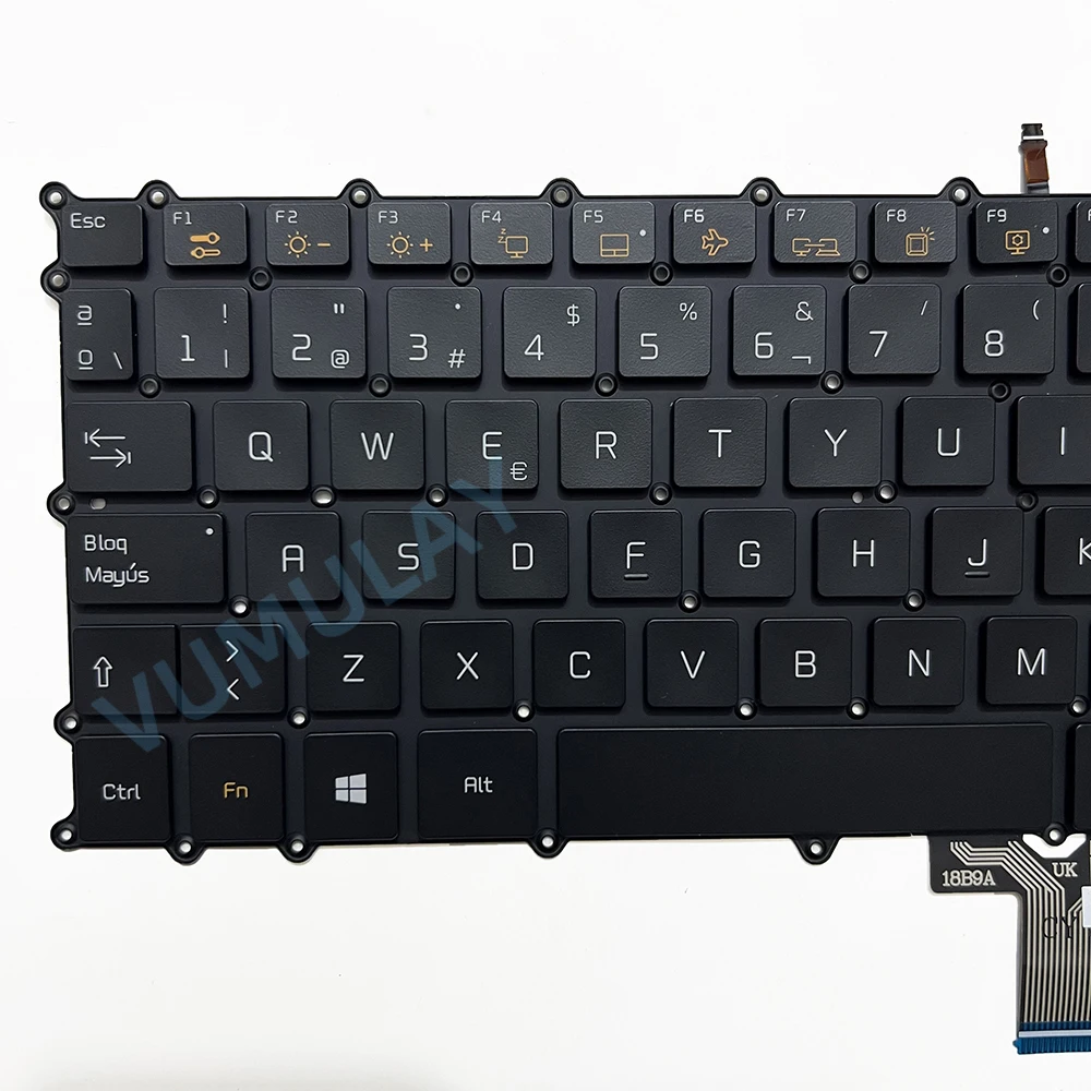 Imagem -04 - Teclado Retroiluminado Espanhol para lg 15z980 15z990 15z980-g h 15z980-m t 15zd980 15zd980-g h 15z90n 15z90n-n r 15z90n-v 15z90c 15z95n 15zb990 15zd990 17zd990 17zb990 17z990 17zb990 17z990-r 17z990-g