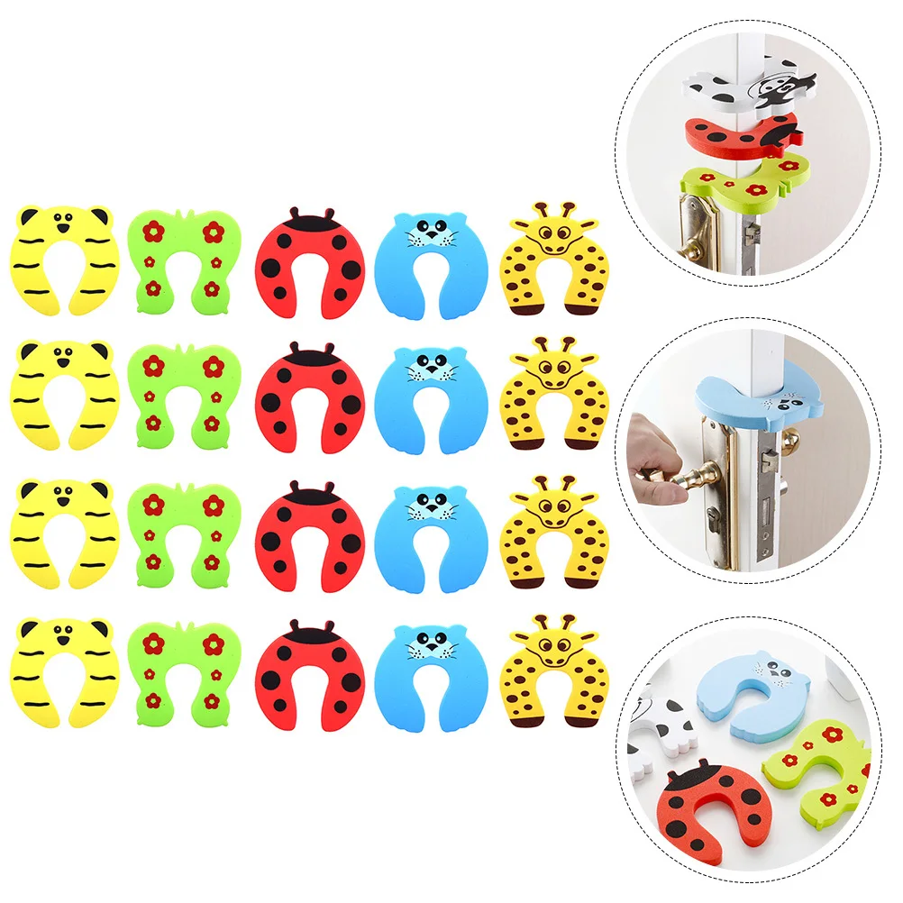 

20Pcs Door Stopper Children Finger Protector Anti Collision Door Holder Seamless Edge Clamp Steady Anti Slip Design