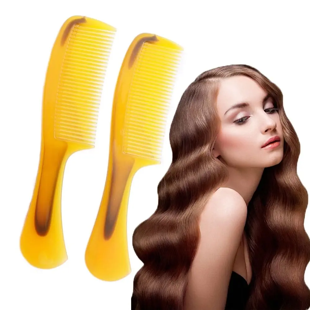 New Portable Beef Tendon Comb Thickened Smooth Durable Comb Hair Makeup Durable Horn Comb For Home Traveling