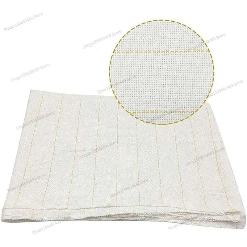 For general purpose white yellow thread hand tufted poked embroidered cloth yellow thread carpet base cloth
