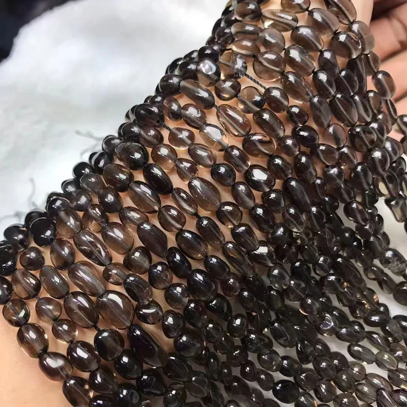 

Натуральный дымчатый кварц, нерегулярные свободные бусины, готовые бусины, производитель, оптовая продажа, 15 дюймов, ювелирные аксессуары «сделай сам», ожерелье, браслет