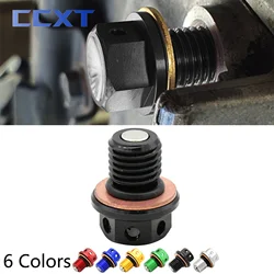 M12*1.5 CNC Engine Crankcase Magnetic Oil Drain Plug Bolt Screw Replaces For Honda CB250 CB350F CB400F CB550F CB650 CB750 VF750