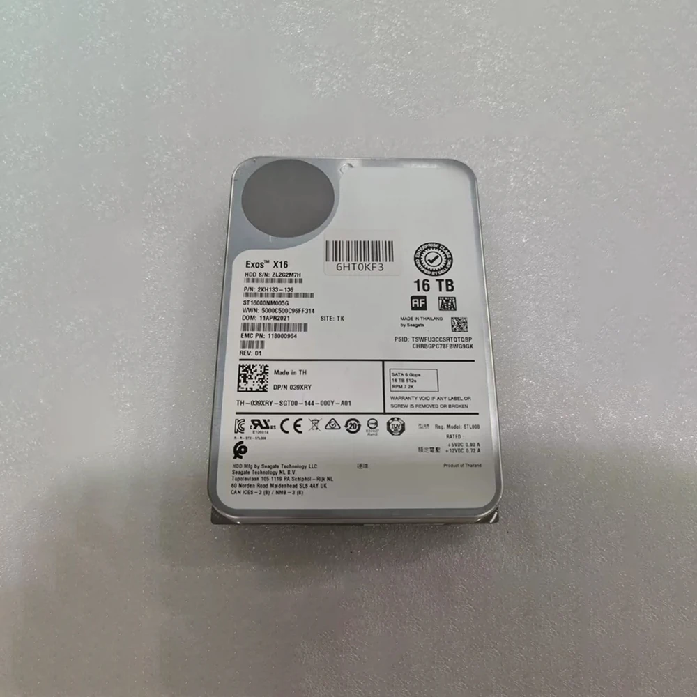 

MG08ACA16TEY 16T SATA 7.2K 6G 3.5 Серверный жесткий диск HPGJ4