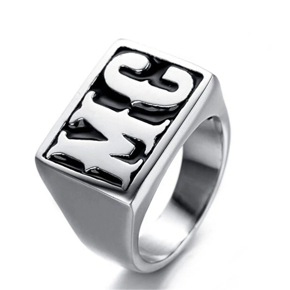 Titanium Steel Rings Jewelry Men\'s Fashion Punk Rings