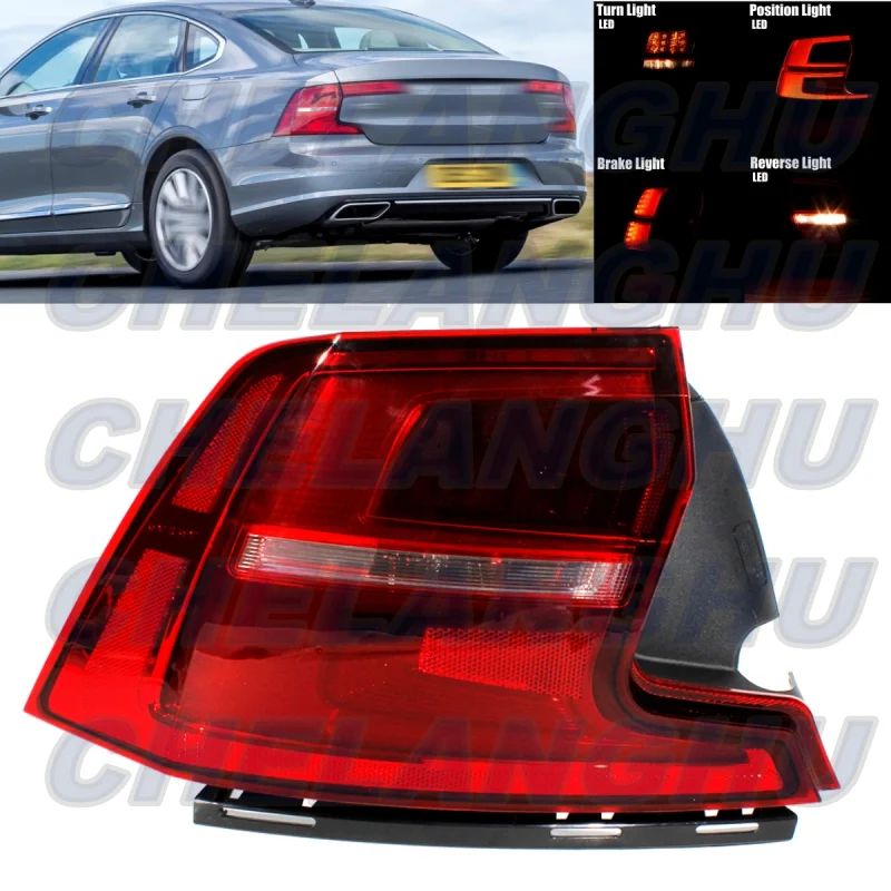 

LED Tail Light For Volvo S90 2019 2020 2021 2022 2023 2024 Left Outer Side Rear Lamp Brake Light 31698712 Car accessories