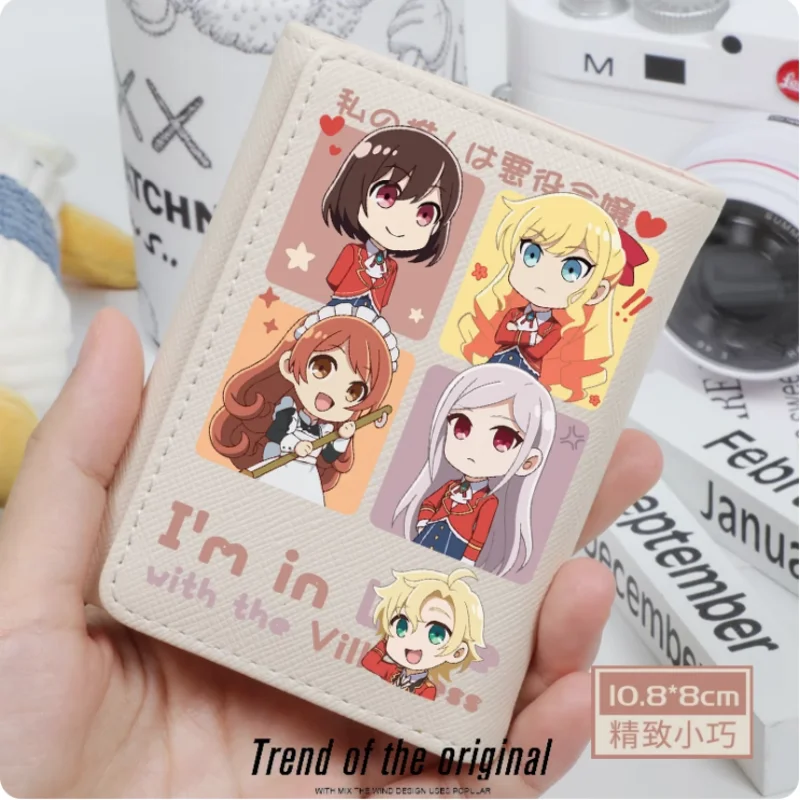 Anime I'm in Love with the Villainess  Fashion Wallet PU Purse Card Coin Hasp Money Bag Cosplay Gift B744