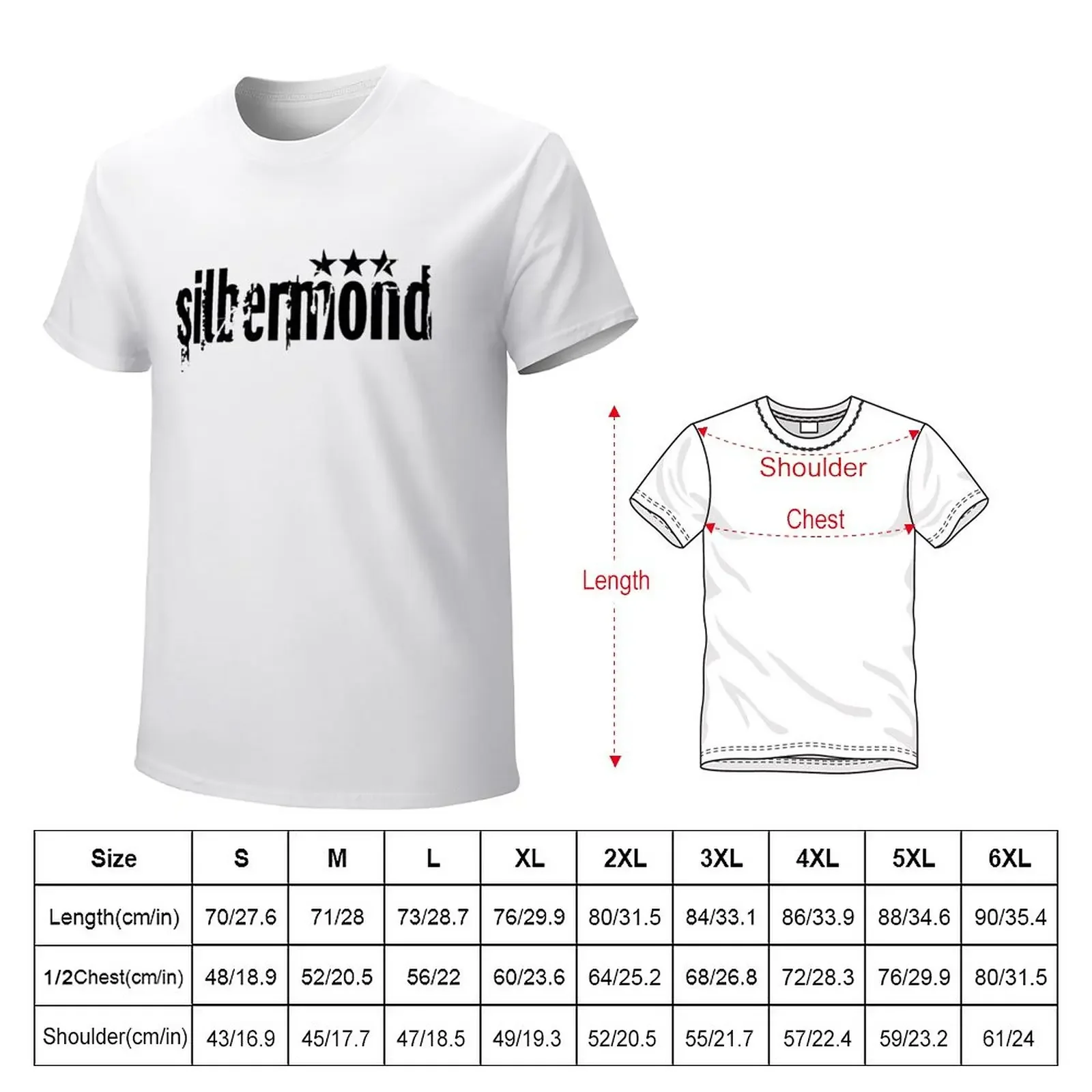 Silbermond Logo For Fans T-Shirt summer top quick drying hippie clothes oversized t shirts for men