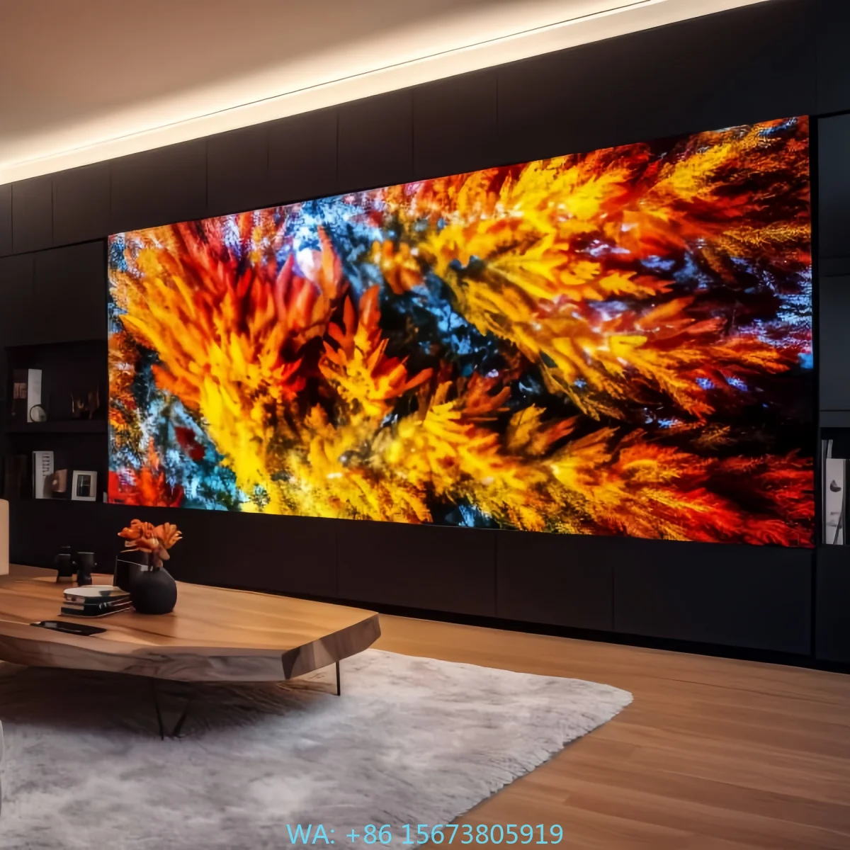 Фото 4K 8K LED видеостена для помещений, микро-LED дисплей P1.8, модульный экран с малым шагом пикселя, для домашнего кинотеатра класса люкс, водонепроницаемый, 3 года гарантии