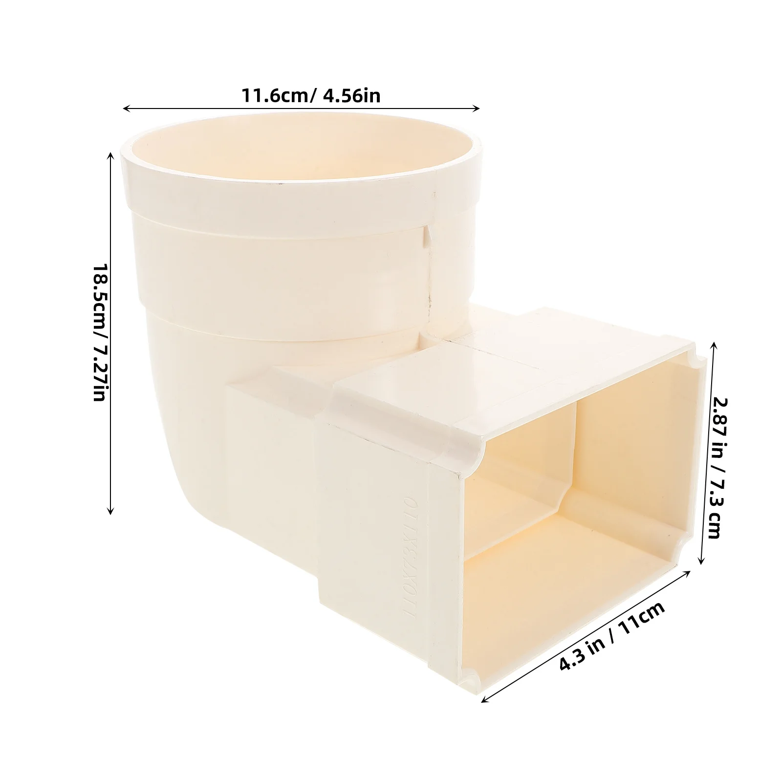 Квадратный дождевой желоб, водосточная труба, прочный вентиляционный коленчатый соединитель из ПВХ для виллы, система сбора дождевой воды, сушилка, вентиляционный шланг