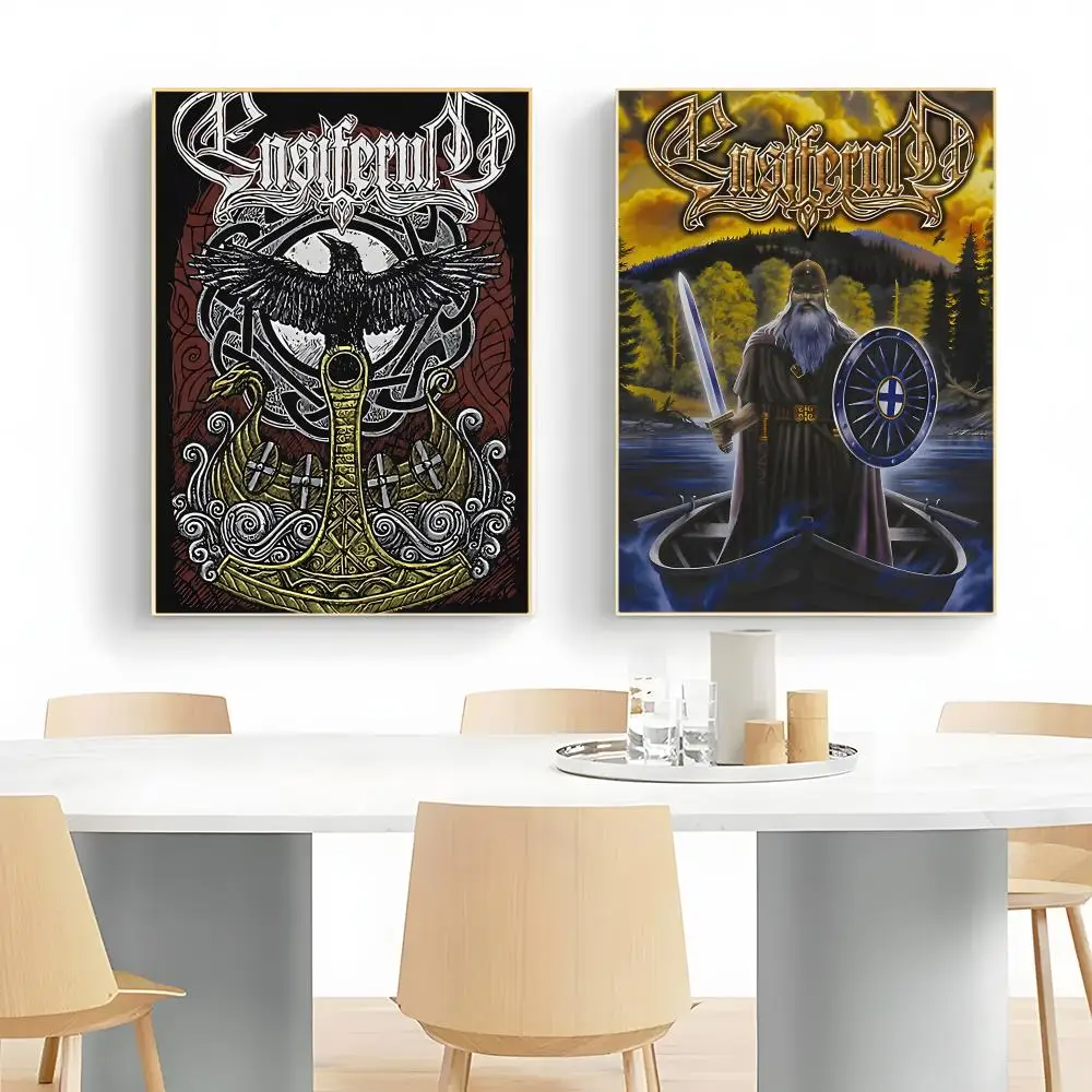 Sword Axe Energetic Folk Metal E-Ensiferum Poster Wall Art Print Poster Decorative Mural Home Decor Gift Unframed