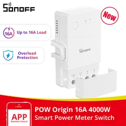 SONOFF POW Origin 16A Power Meter Switch Overload Protection Energy Monitoring Smart Wifi Switch Module for Alexa,Google Home