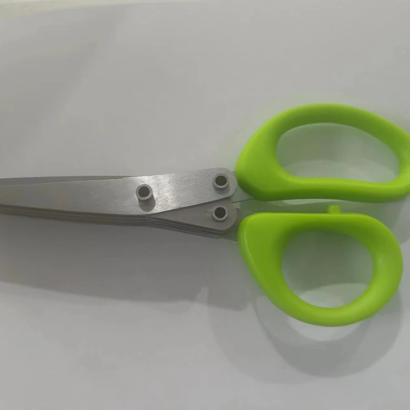 Muti-Layers Kitchen Scissors Stainless Steel Vegetable Cutter Scallion Herb Laver Spices cooking Tool Cut Kitchen Accessories