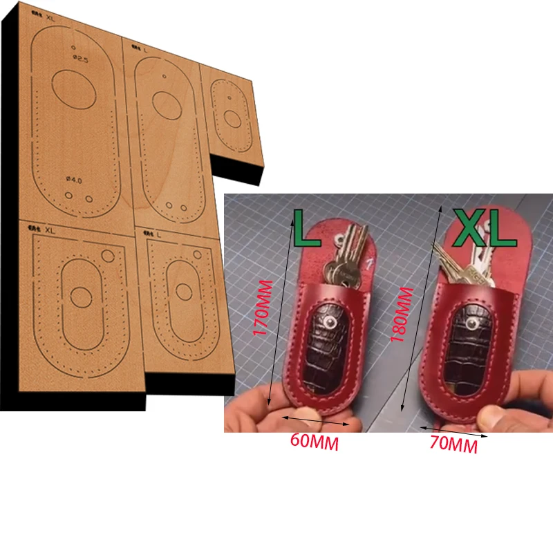 XF142 New Japan Steel Blade Wooden Die Long Style Handbag Wallet Cutting Mould Leather Craft Punch Hand Tool