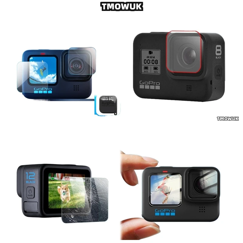 

For GoPro Hero12 11 10 9 Anti-Fingerprint Screen Protector - 9H Tempered Glass Privacy View Full Coverage With Anti-Glare & Anti