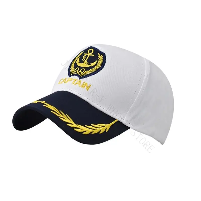 R7UF 2Pcs Captain Hat with Cotton Build for Outdoor Use and Travel Days