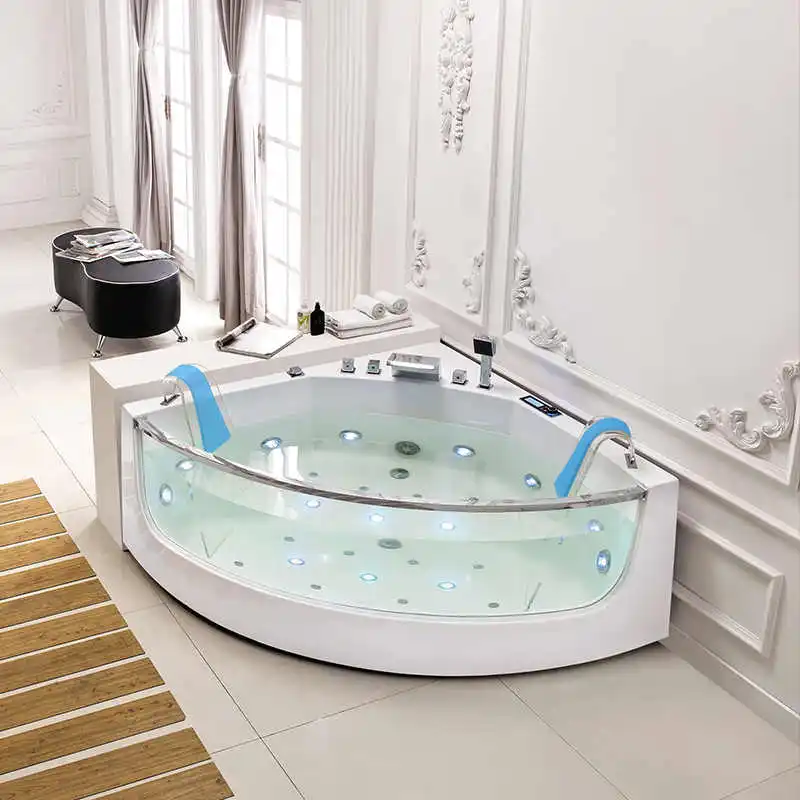 Double bathtub home bubble surf massage fan bathtub adult couple thermostatic heated bidet