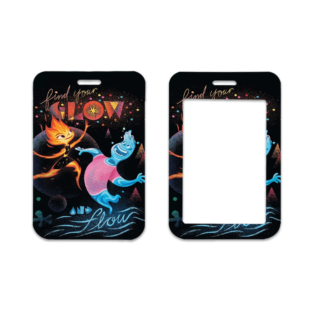 Porte-cartes de dessin animé Disney avec lanière, motif mignon, porte-clés, porte-photo, certificat, usine, vente en gros