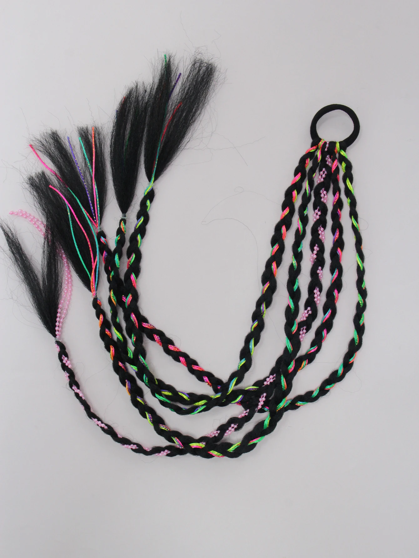 

Black dreadlock hair loops, colored rope synthetic hair braids, sweet and cool style fake hair braids, fake hair braid bundles.