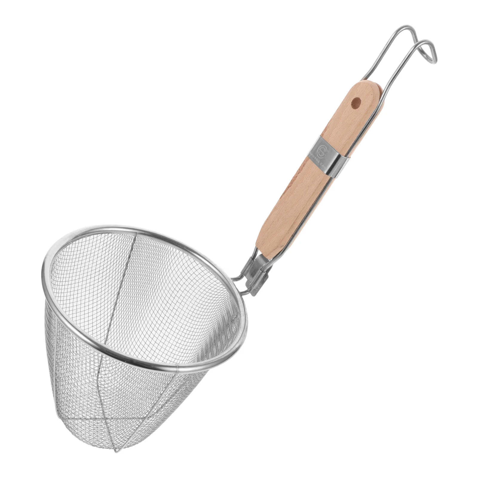 

Fine Mesh Colander Basket Kitchen Strainer for Pasta Noodles Food Filtering Hot Pot Sieve Lightweight Drying Frying Serving