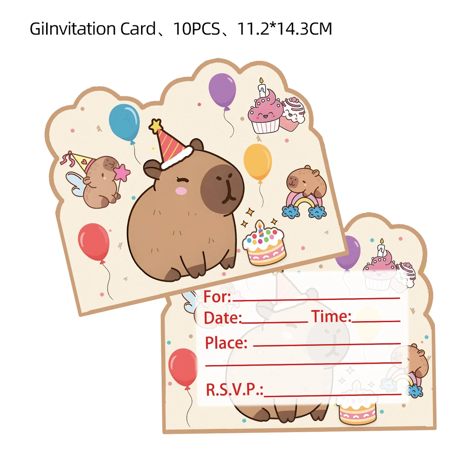 Nieuwe Leuke Capybara Verjaardagsfeestje Decoraties Kapibala Ballonnen Servies Set Papieren Borden Kopjes Banner voor Baby Douche Kids Geschenken