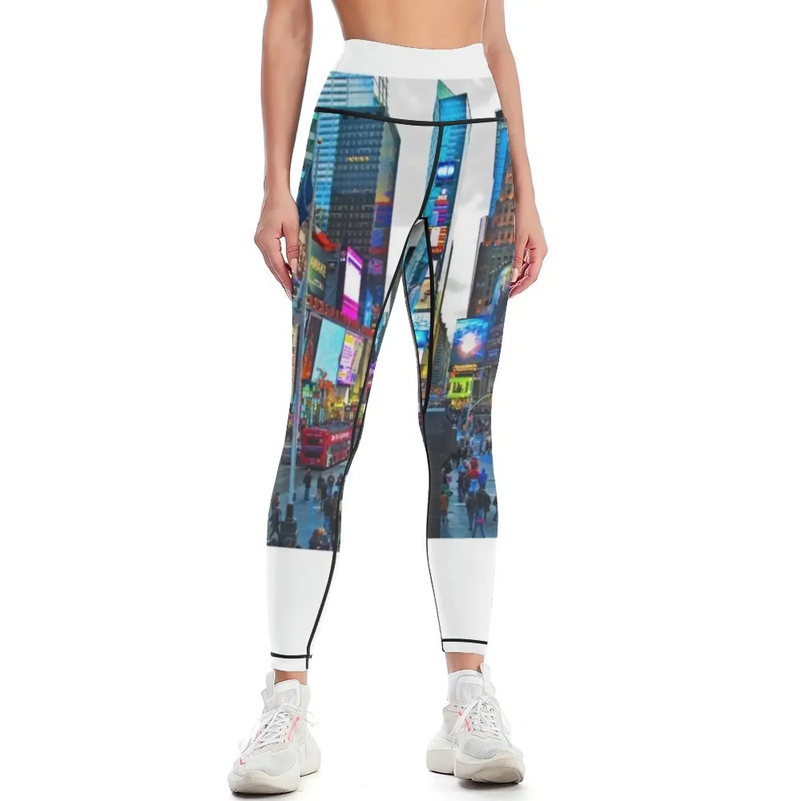 

times square Leggings Tight fitting woman Sportswear woman gym workout shorts legings for fitness Womens Leggings