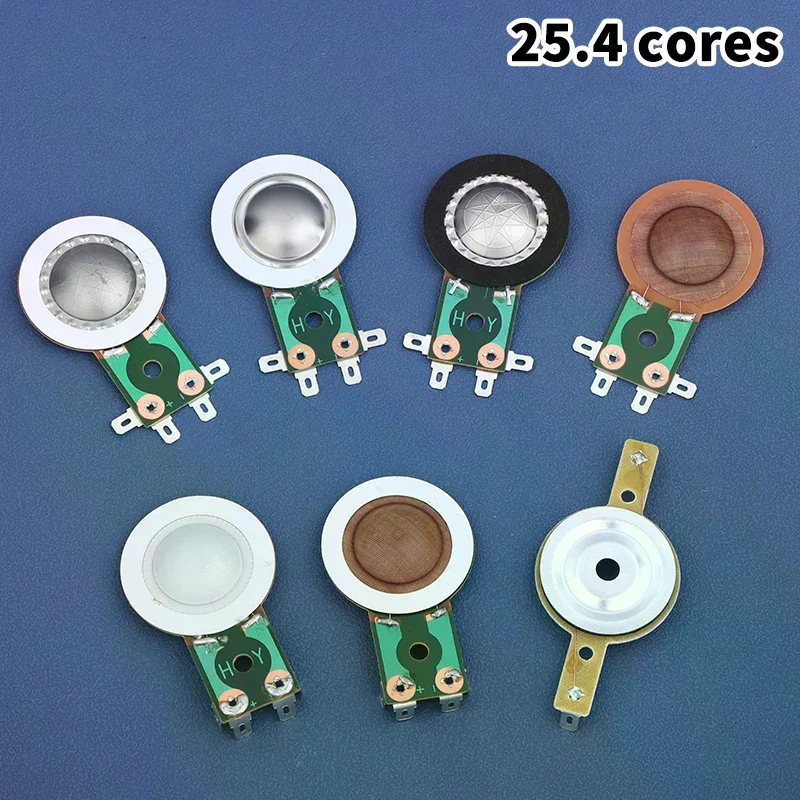 25.4MM Tweeters Voice Coil Round Speaker Treble Coil Replacement Horn Titanium Film Copper Clad Alumium Diaphragm