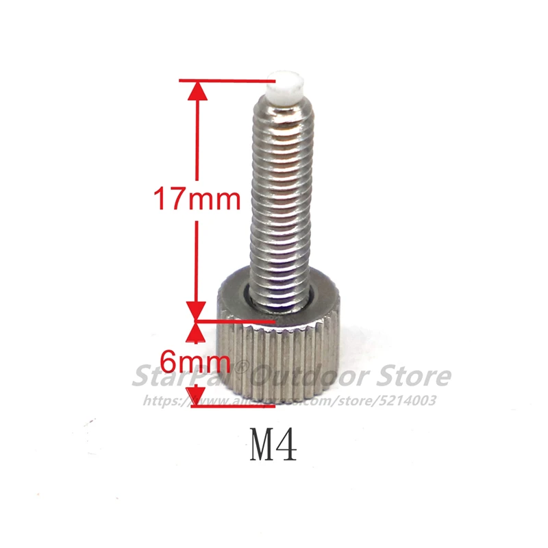 StarPal M4 Stainless Steel Thumb Thread Screw M4 With Protection Function Tip