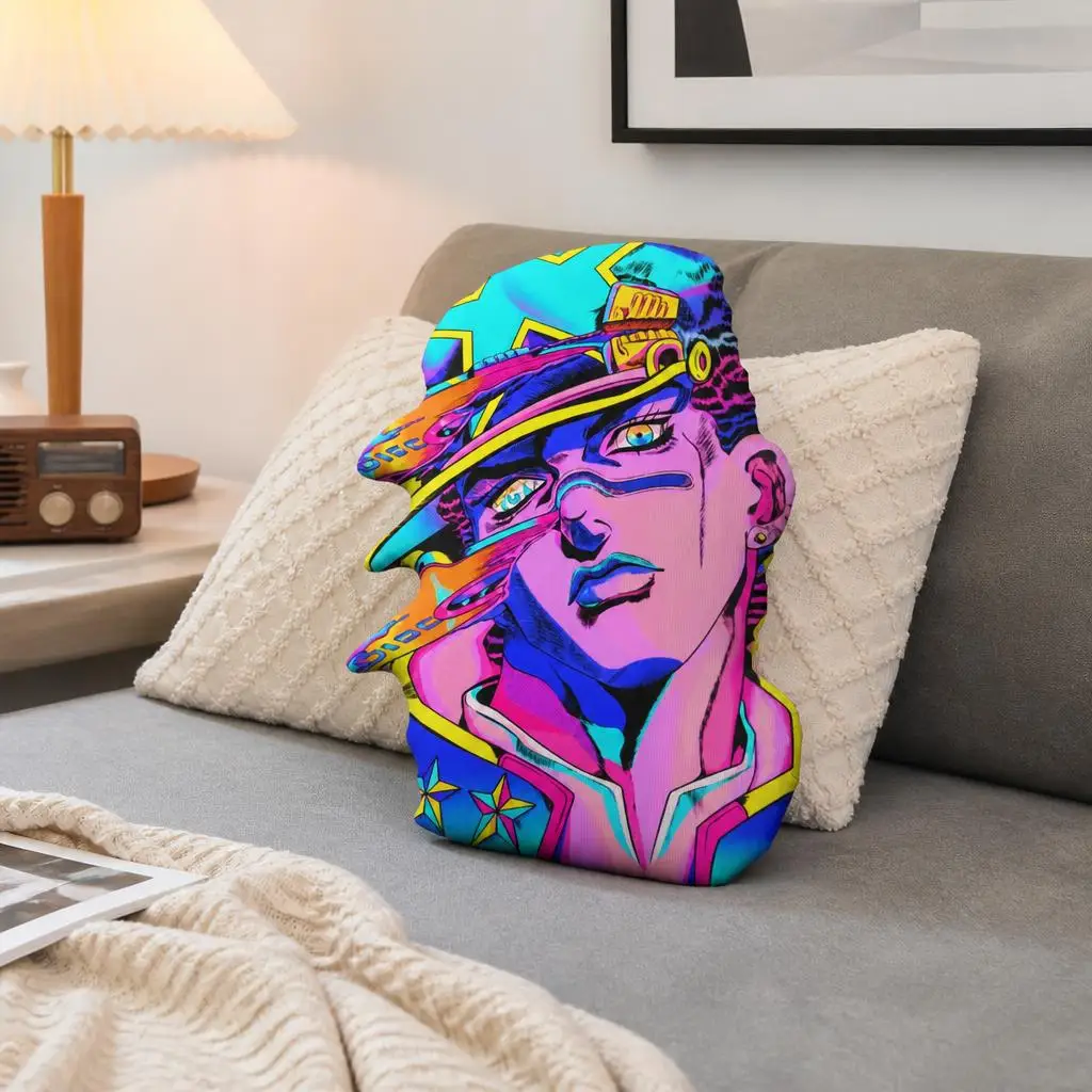 jojo Shaped Pillow Cushion Novelty Stuffed Pillows for Sofa Bed Home Decor Children's Room Gifts