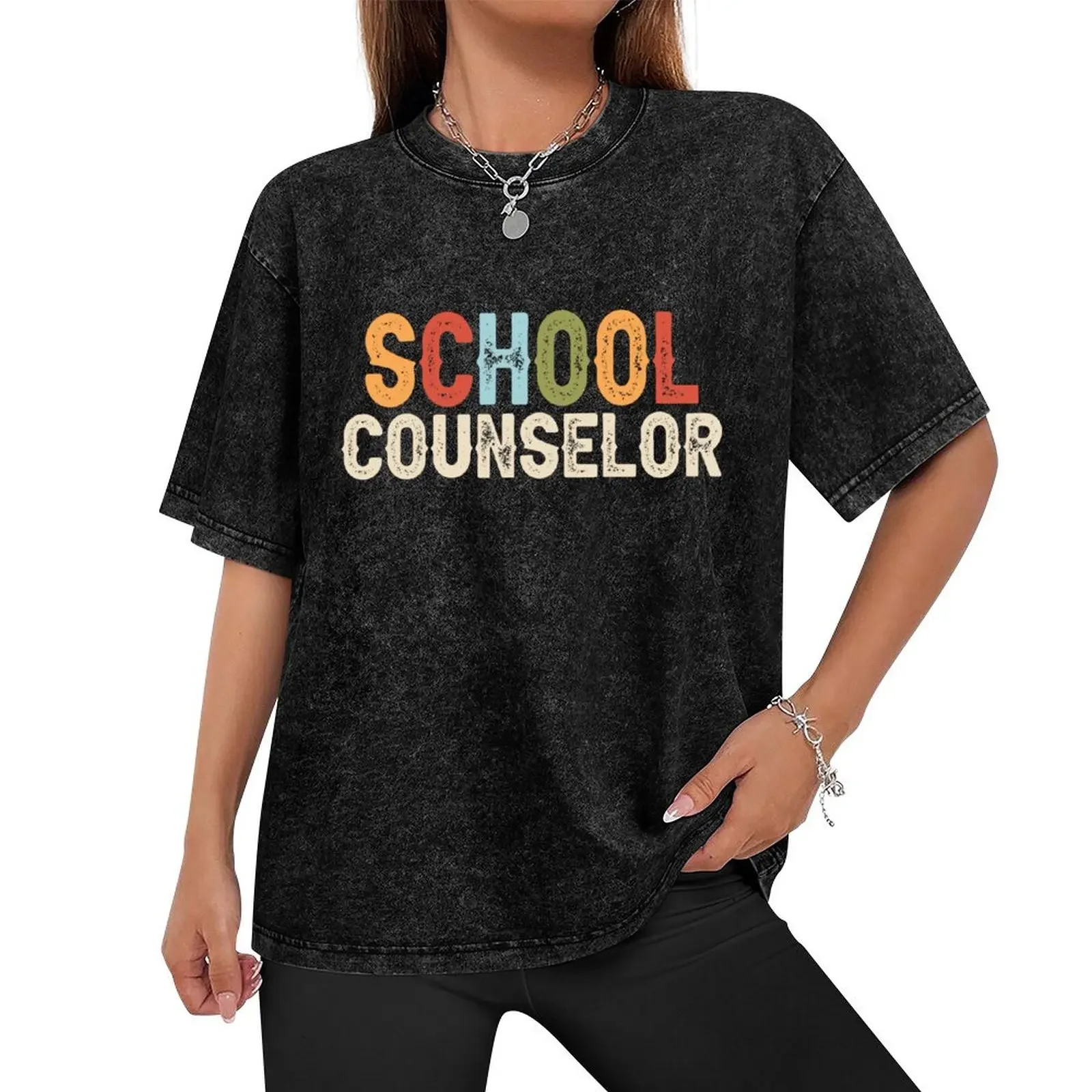 School Counselor Job Occupation Funny Birthday T-Shirt anime t shirts anime tshirt mens plain t shirts