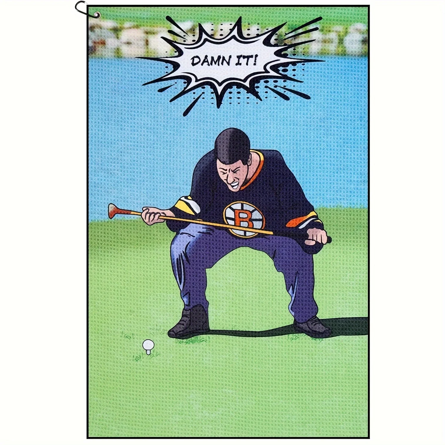 Funny Microfiber Premium Golf Towel, Printed Golf Towels for Golf Bags for Men&Women, Great Golf Accessories for Men Golfers