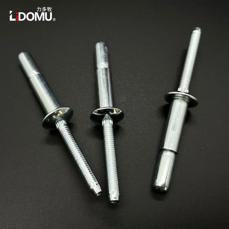 30/50PCS  High Strength Structural Blind Rivet Carbon Steel Rivet Dome Head 4.8x10 4.8x14 6.4x14 6.4x20 9.6x21mm