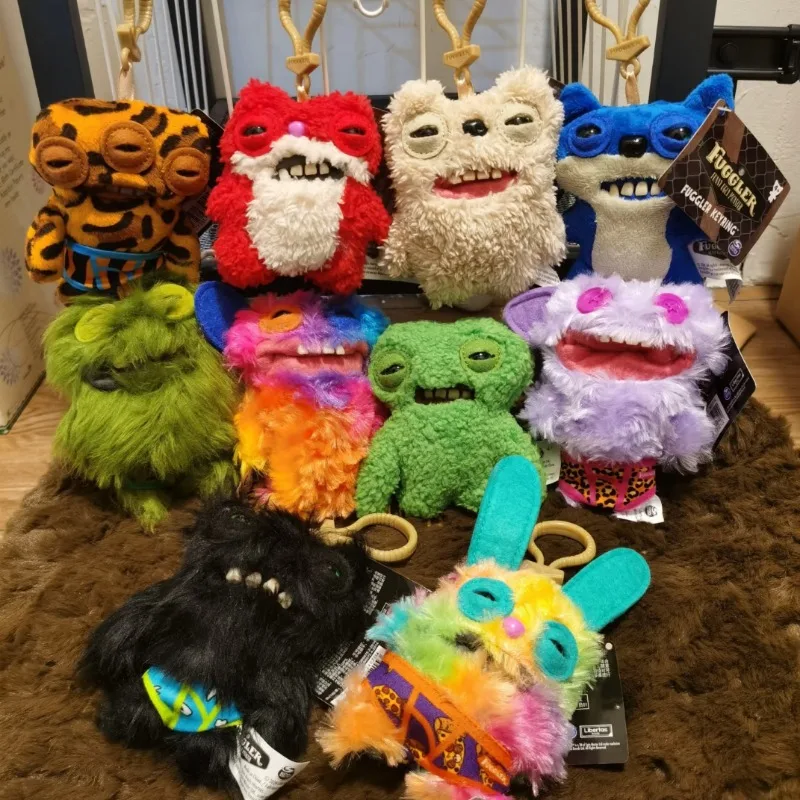 

Подлинная плюшевая кукла-монстр с зубами Fuggler, игрушка FunkTeeth Treasure Ugly Monster, забавная игрушка, плюшевая кукла, сумка, очаровательное мультяшное украшение