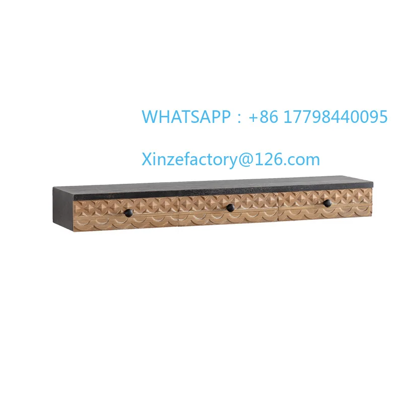 

Настенный шкаф-витрина для цветов в американском стиле с резьбой, однослойный, настраиваемый, для цветочного магазина, настенный декор, подвесной шкаф для дома