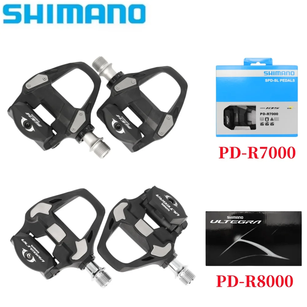 SHIMANO PD R7000 R8000 Road Bike Pedal Carbon Self-Locking Bike Pedals With SH11 Cleats SPD-SL R7000 R8000 Bicycle Pedal