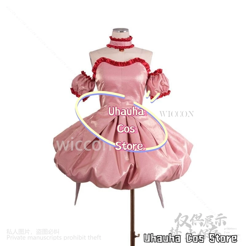 Anime Tokyo Mew Mew Cosplay Momomiya Ichigo Costume Pink Dress Lolita Strawberry Cat Ear Tail Props Wigs For Girls Customized