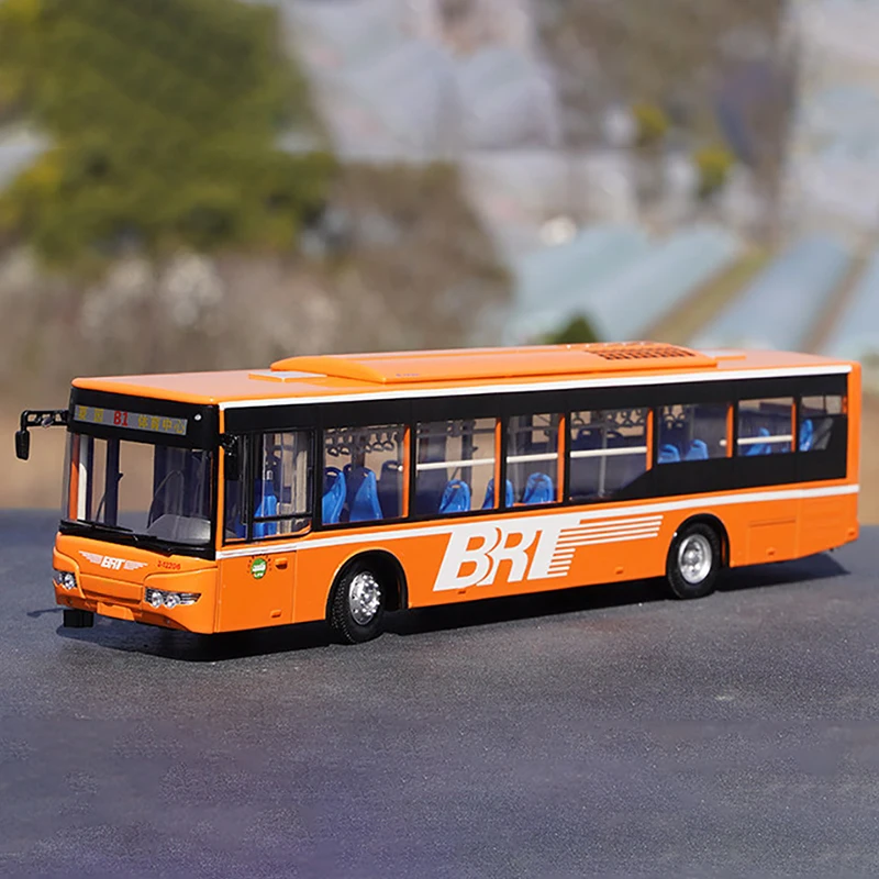 1:42 original Yutong autobús águila ojo piso bajo ZK6128HG Guangzhou autobús modelo de coche