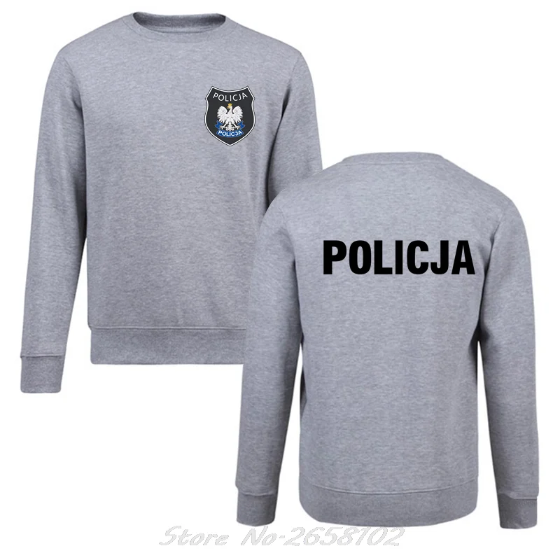 Poland Polish Police Policja BOA Anti Terrorist Pirotechnik hoodie Men O-neck Sweatshirt Unisex Sweater Harajuku Streetwear