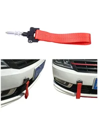 Racing Tow Strap Trailer Hook Car Towing Hook  Belt Rope European For BMW E46 E30 E32 E36 E90 E91 Car Drift Tuning Accessories