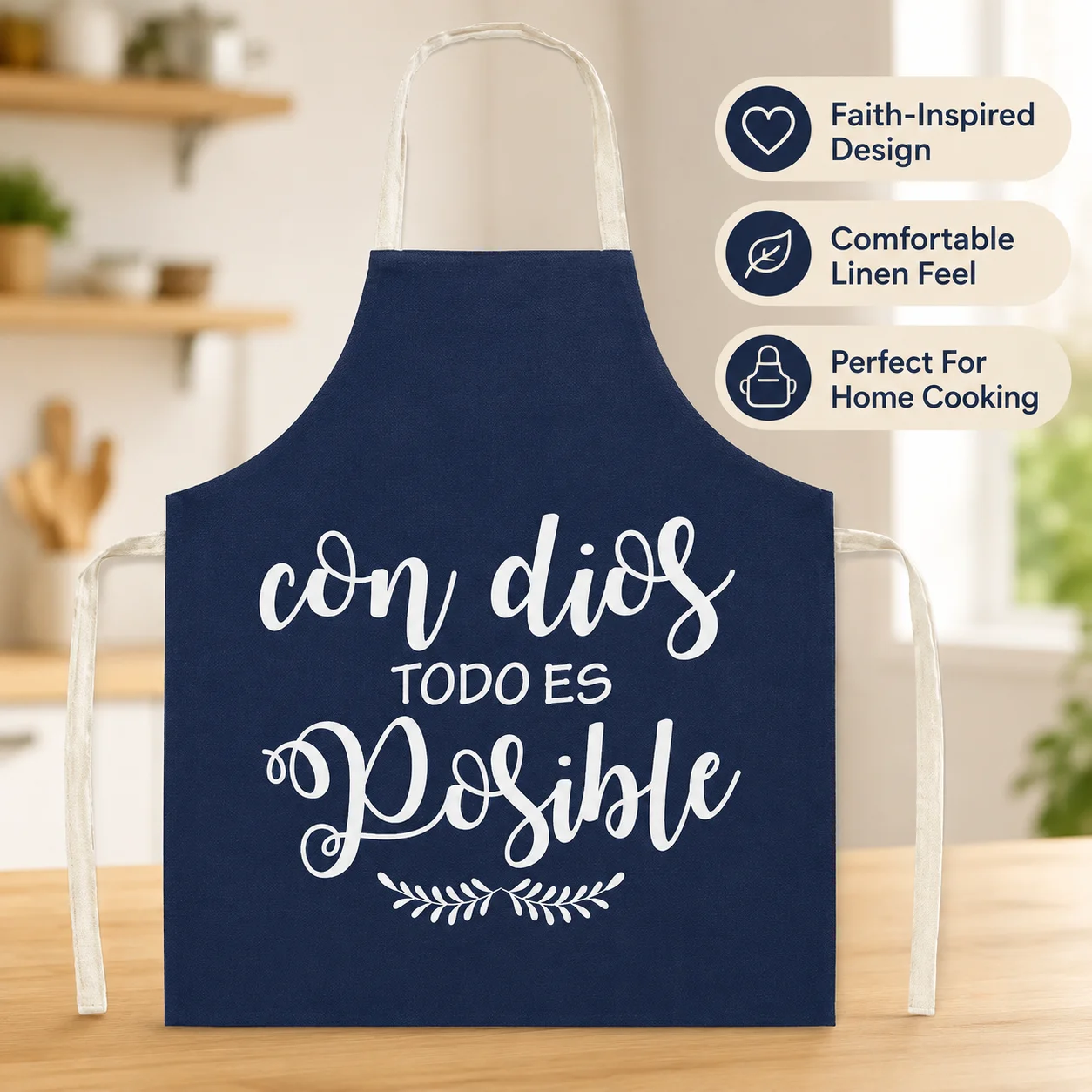 Delantal sin mangas de lino co - Kitchen Baking Quotes reseña y precio
