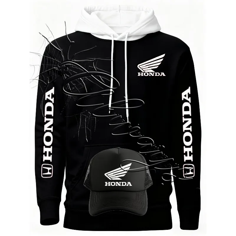 

2026, осенне-зимний модный дизайн, новая толстовка Honda для любителей гонок, мужская мото, внедорожная теплая толстовка для горного велосипеда и велоспорта