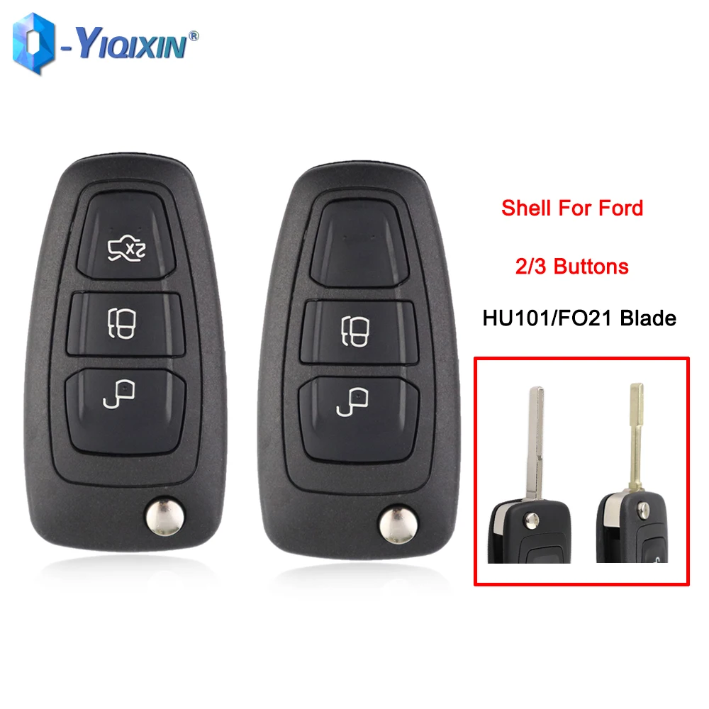 

YIQIXIN 2/3 Buttons Remote Car Key Shell For Ford Mondeo C-Max S-Max Focus Fiesta Ranger 2011 2012 2013 2014 2015 Fob Case Cover