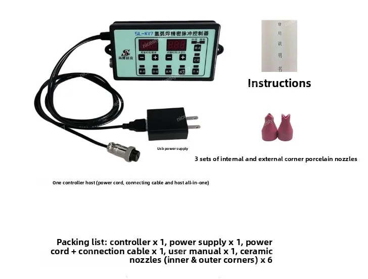 Stainless Steel Cold Welding Machine Modified Cold Welder SL-KV7,Argon Arc Welding High Precision Time Pulse Controller DIY