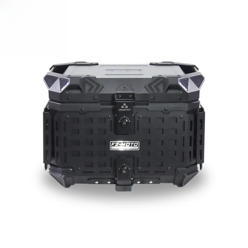F2-moto 45L Motorcycle Tail Boxes with Folding Plate H Corner Protector on Both Sides