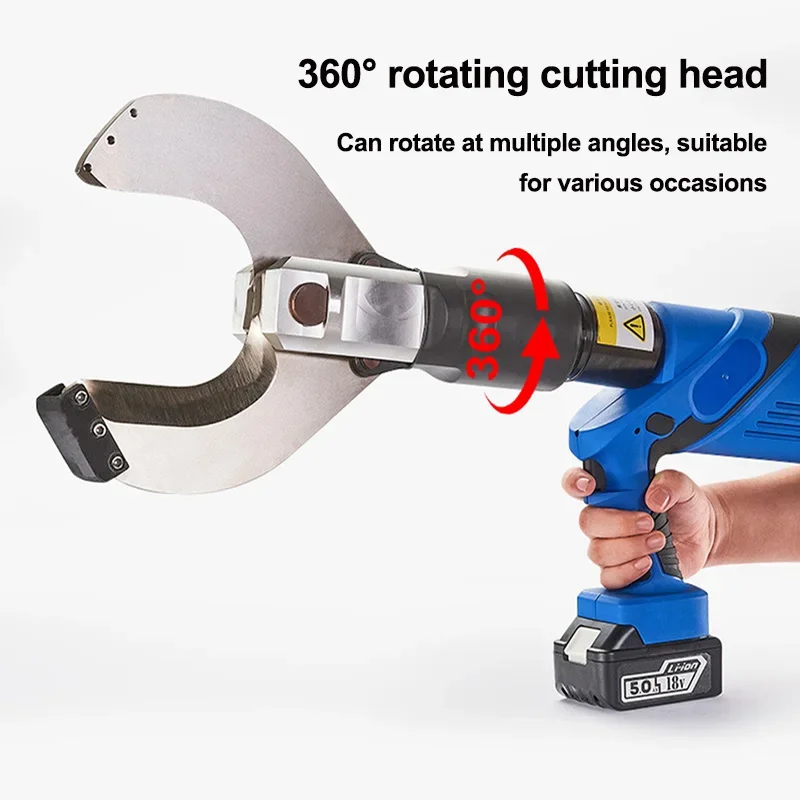 Large Tonnage Portable Open Cut Wire Cutter Hydraulic Cable Cutting Machine Battery Operated Cutter Hydraulic Rescue Tool Cutter