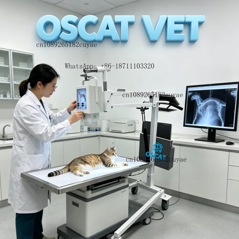 Sistema de Imagenología de Rayos X Portátil OSCAT OX-VA01 de 5KW para Clínica Veterinaria y Hospital de Animales