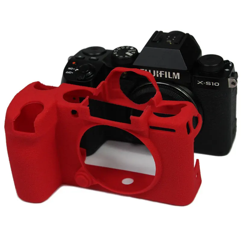 

Silicon Armor Skin Case Body Cover Protector for Fujifilm X-S10 Fuji XS10 Mirrorless Camera Rubber Shell Protective Video Bag