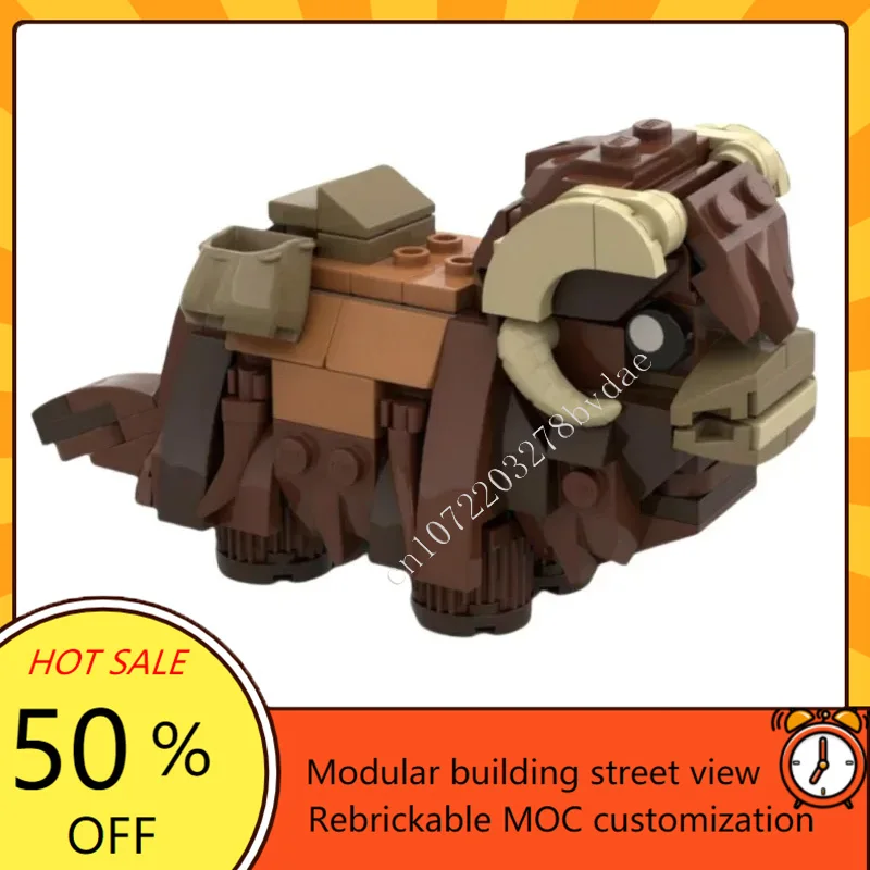 

183 шт. Bantha-среднего размера MOC, креативная модель с видом на улицу, строительные блоки, архитектура, сделай сам, образование, сборная модель, игрушки, подарки