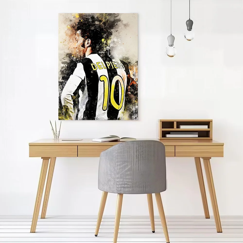 Alessandro Del Piero Canvas Poster Customizable Pictures Wall Art Canvas Painting for Specialty and Themed Home Decor Wand Deko