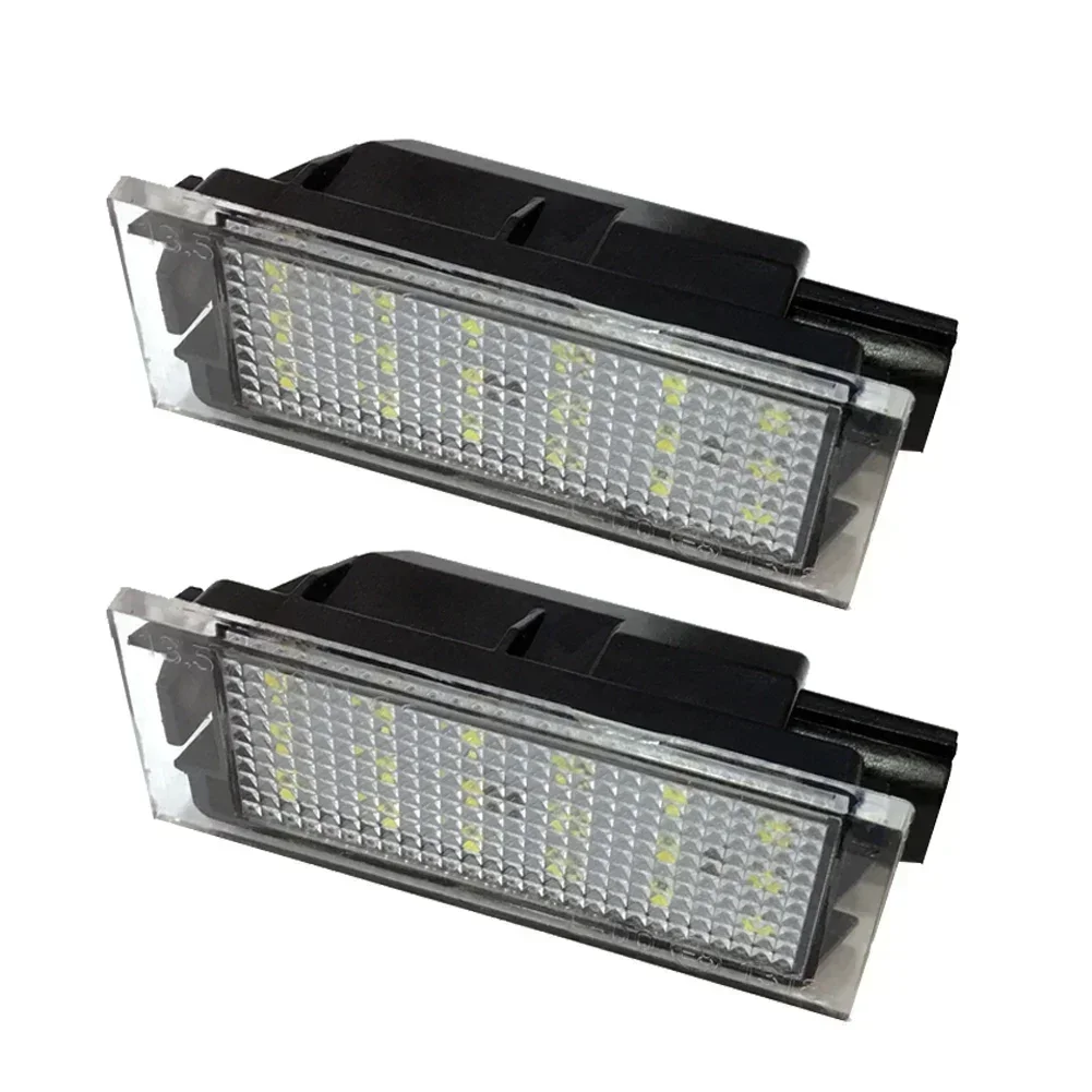 1-2PCS For Renault Megane 2 Clio 3 Laguna 2 Espace 4 Twingo Master Vel Satis Car LED Number License Plate Light White 18LED Lamp - view 6